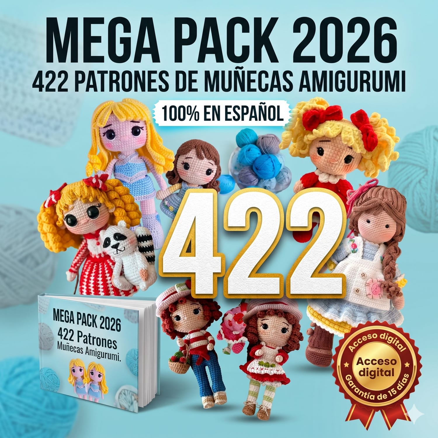 Mega Pack 422 Patrones de Muñecas Amigurumi